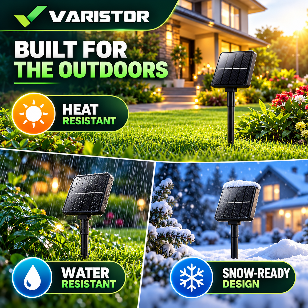Solar Light for Home Outdoor – 22m Fairy Lights, 8 Modes