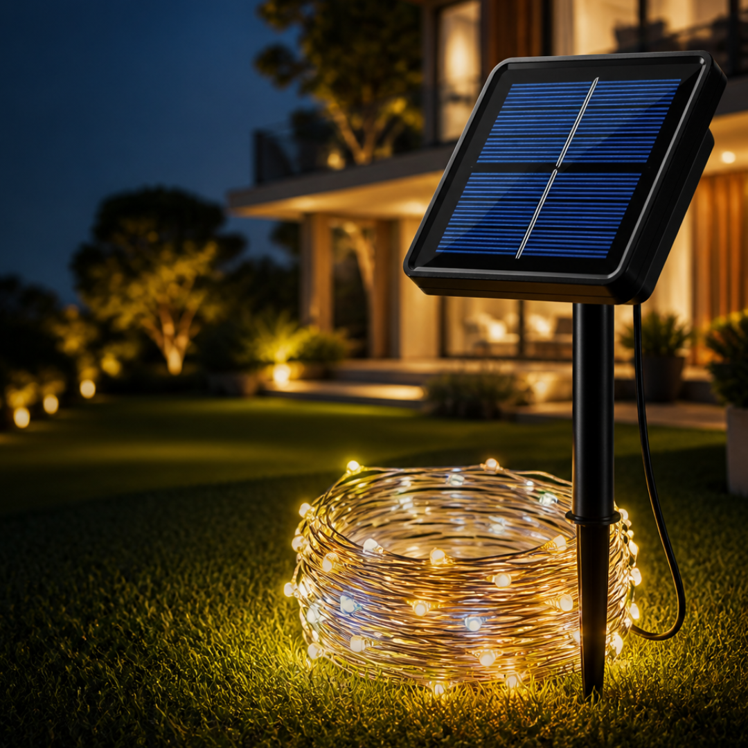 Solar Light for Home Outdoor – 22m Fairy Lights, 8 Modes